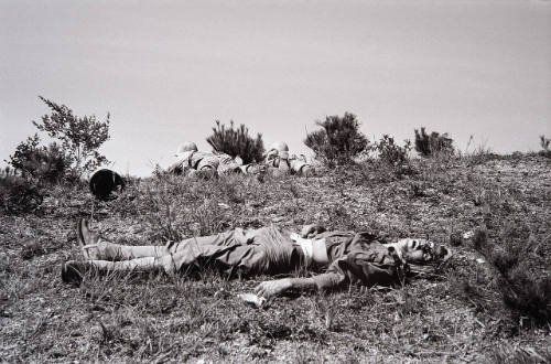 Dead U.S. Marine on hilltop in South Korea