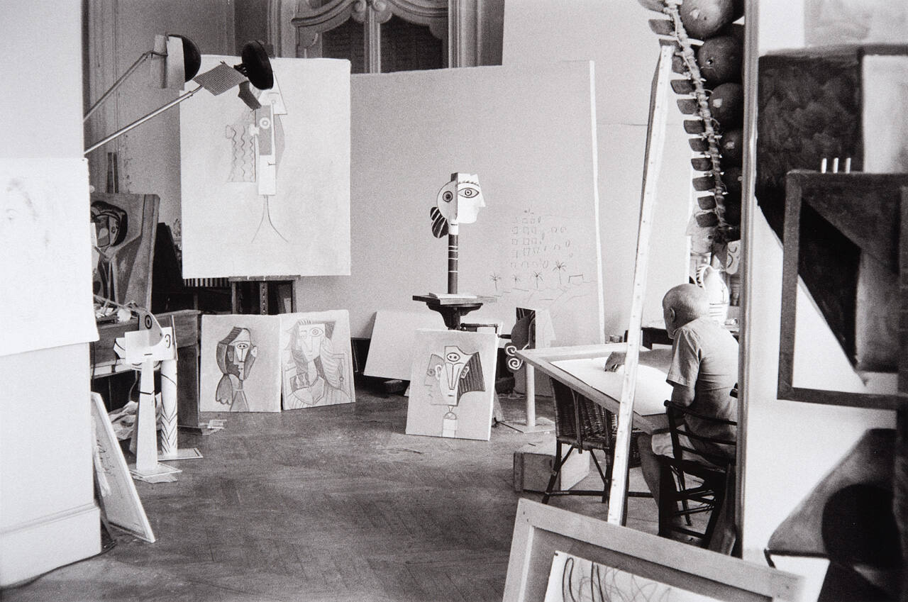 The great studio of La Californie, resembling a cubist canvas