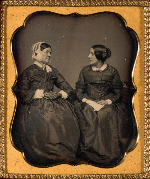 Portrait of Mrs. Elizabeth Mann Whipple and her mother