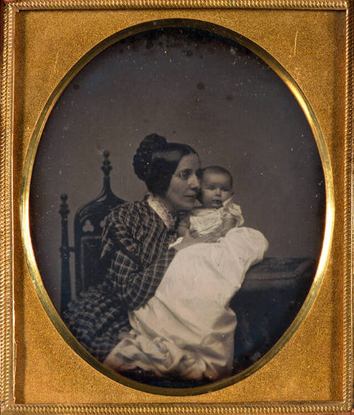 Portrait of Mrs. Elizabeth Mann Whipple and child