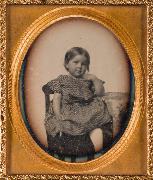 Portrait of artist's daughter in chair