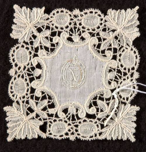 Lace Square with Initial N