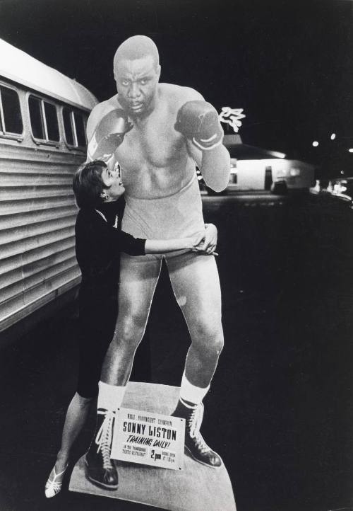 Untitled (woman posed with Sonny Liston)