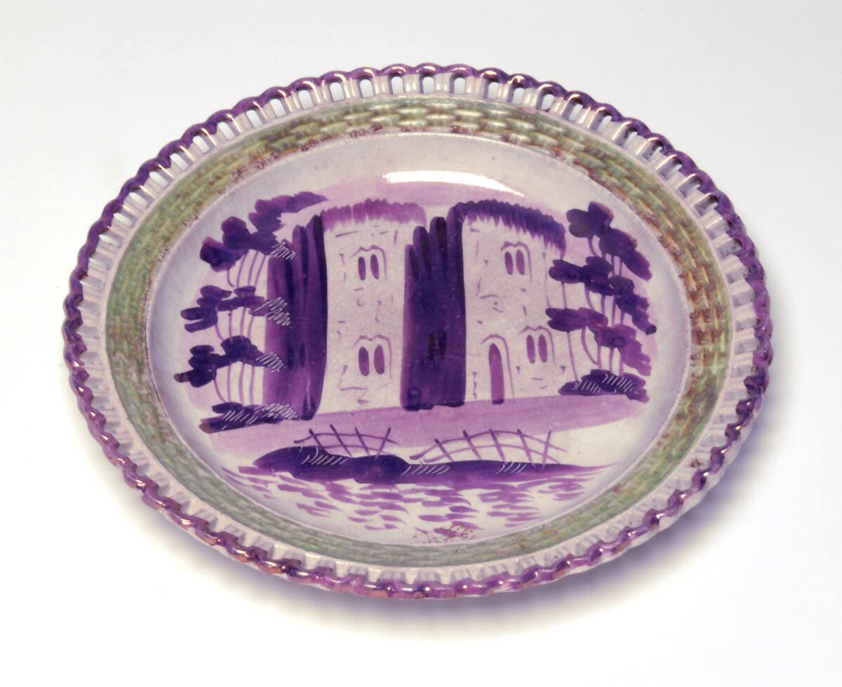 Pink Lustre Plate