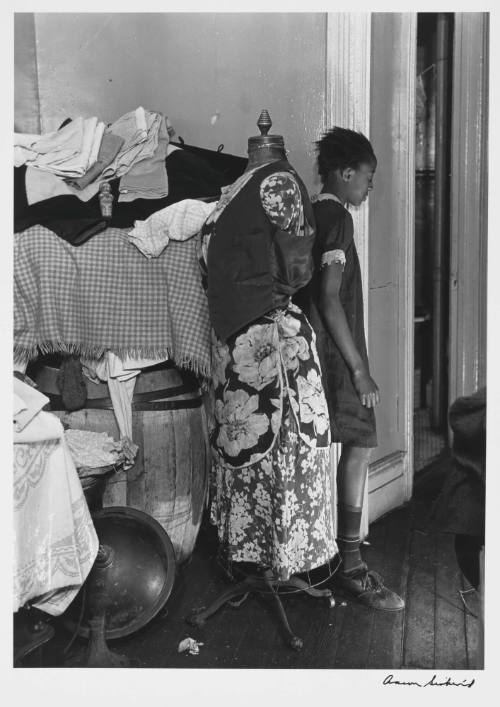 Girl with Clothes Form, Harlem