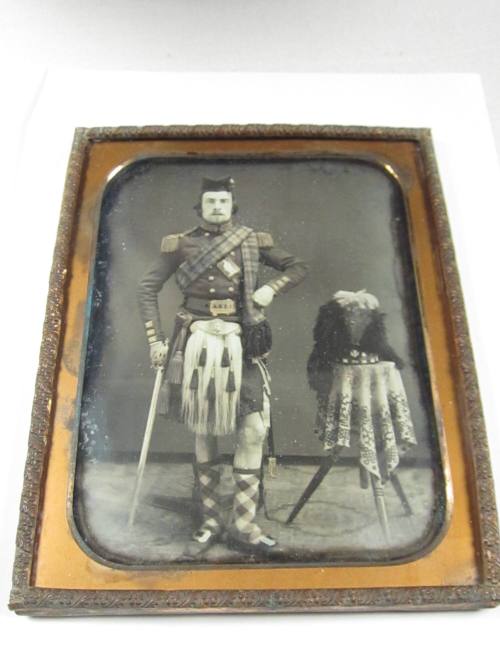 Portrait of man in kilt
