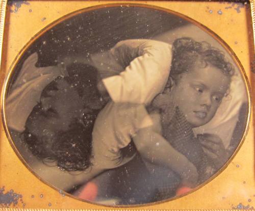 Double exposure of child