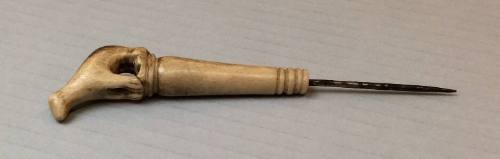 Bear Effigy Sewing Awl