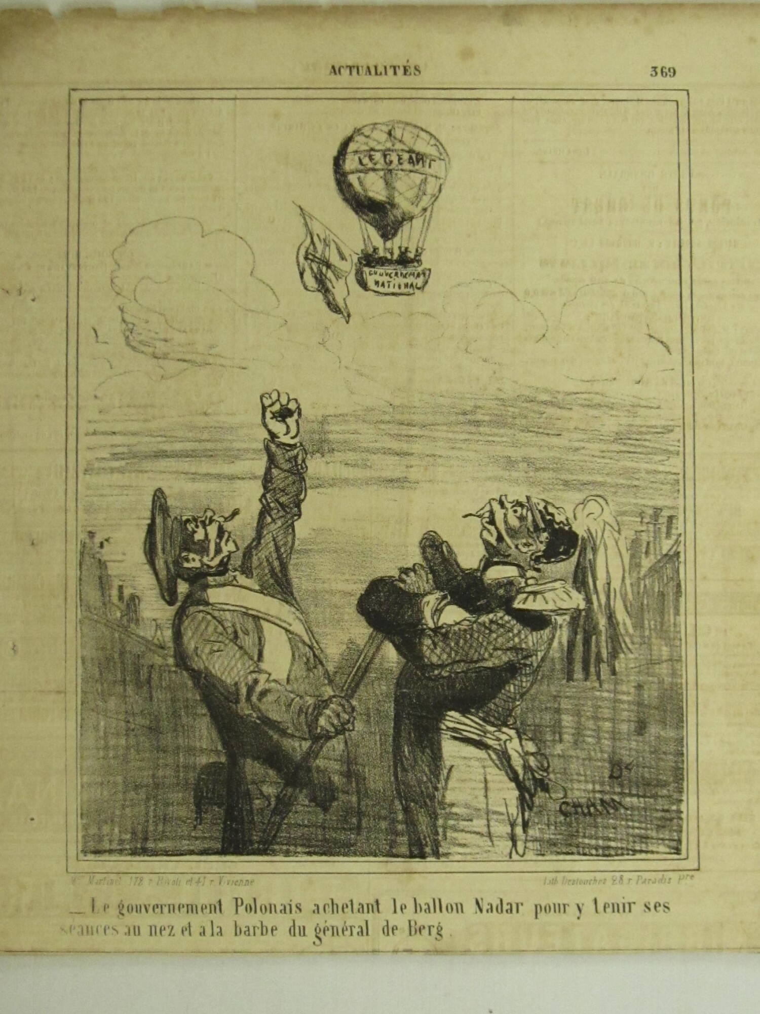 The Polish government buying Nadar's balloon