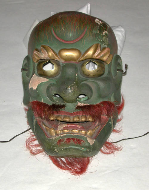Nô mask of an unidentified demon god (Kishin)