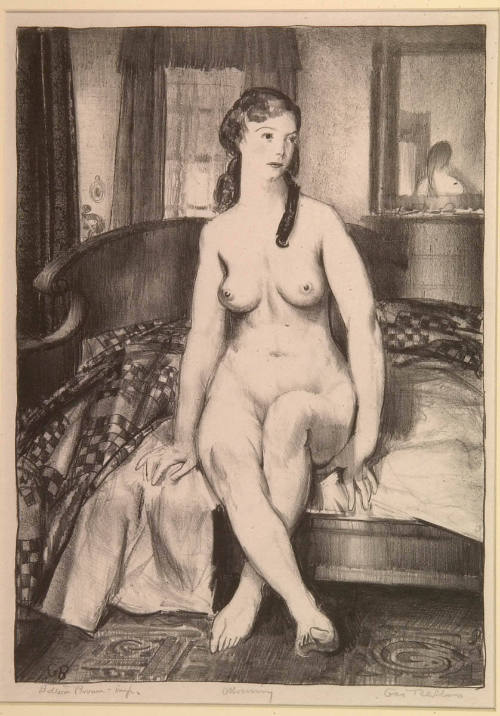 Morning, Nude on Bed, Second Stone