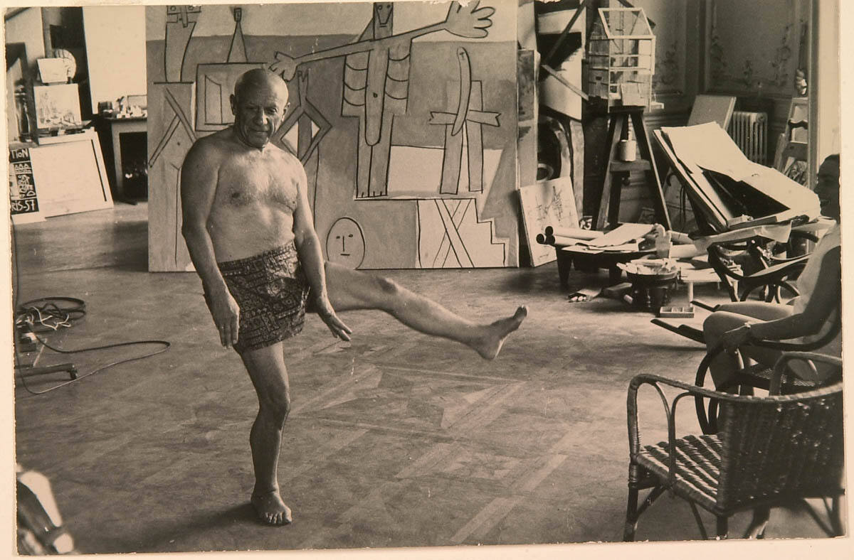 Picasso Ballet Dancing in Studio, While Jacqueling Watches