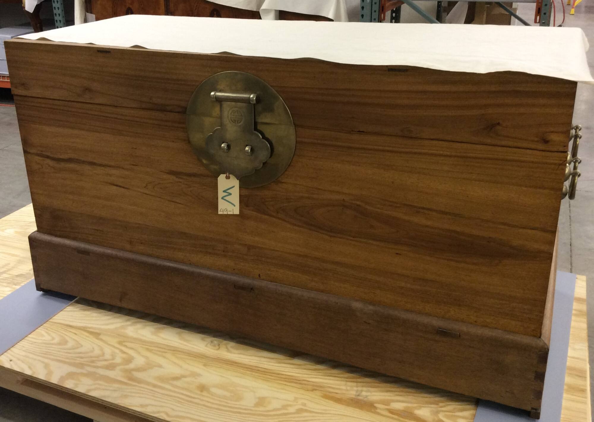 Imperial Camphor Wood Chest and Carved Base