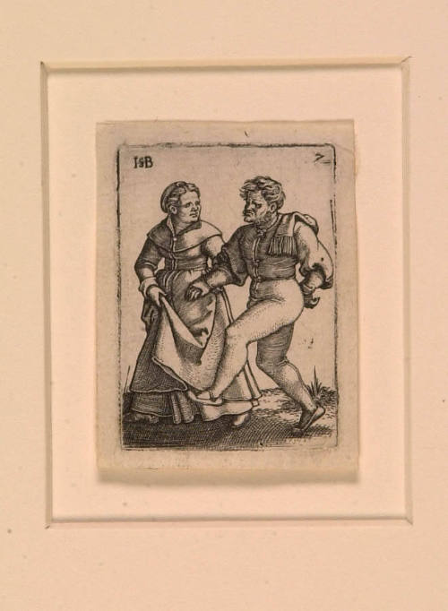 The Peasants' Feast: Couple Dancing to the left