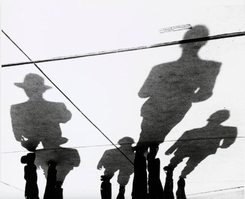 Untitled (Shadow Abstraction, 5 Men)