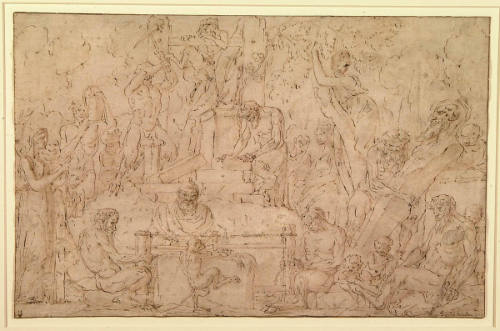 Satyrs Building a Temple to Pan