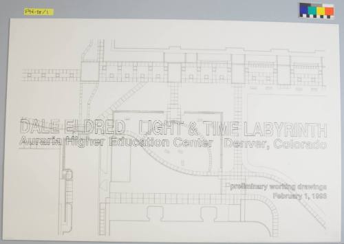 Preliminary Working Drawing, Project: "Light + Time Labyrinth," Auraria Higher Education Center, Denver, Colorado