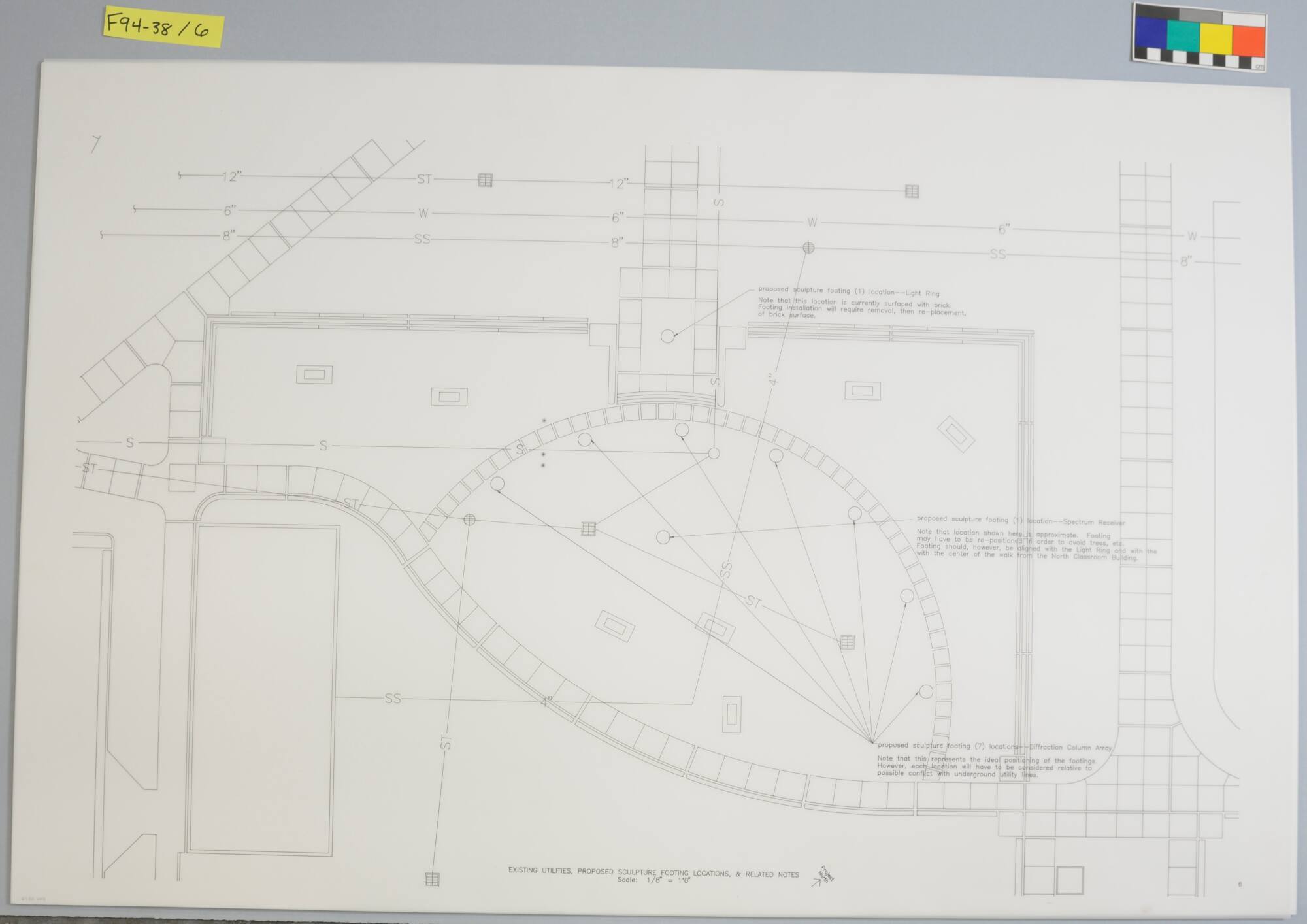 Preliminary Working Drawing, Project: "Light + Time Labyrinth," Auraria Higher Education Center, Denver, Colorado