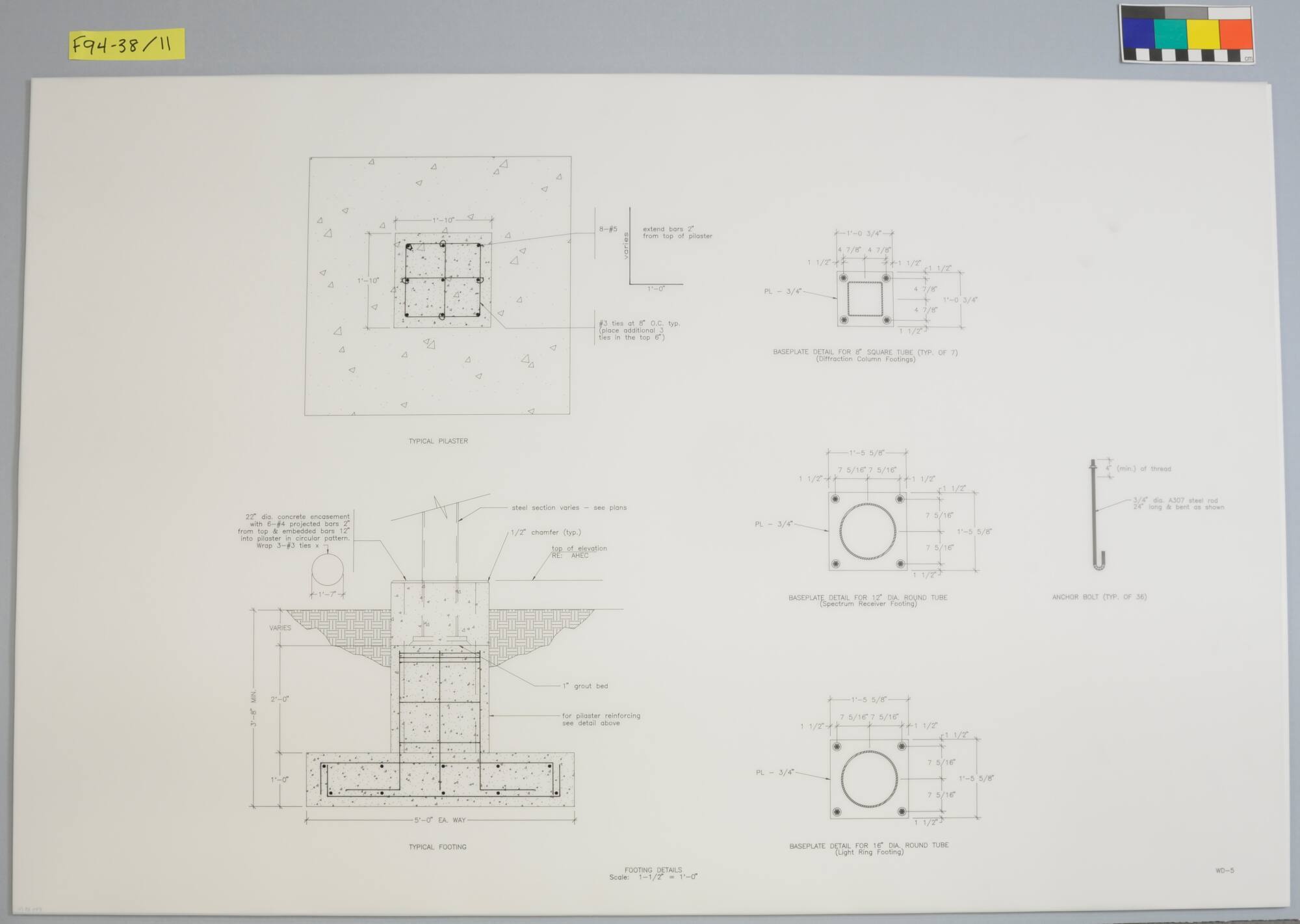 Preliminary Working Drawing, Project: "Light + Time Labyrinth," Auraria Higher Education Center, Denver, Colorado