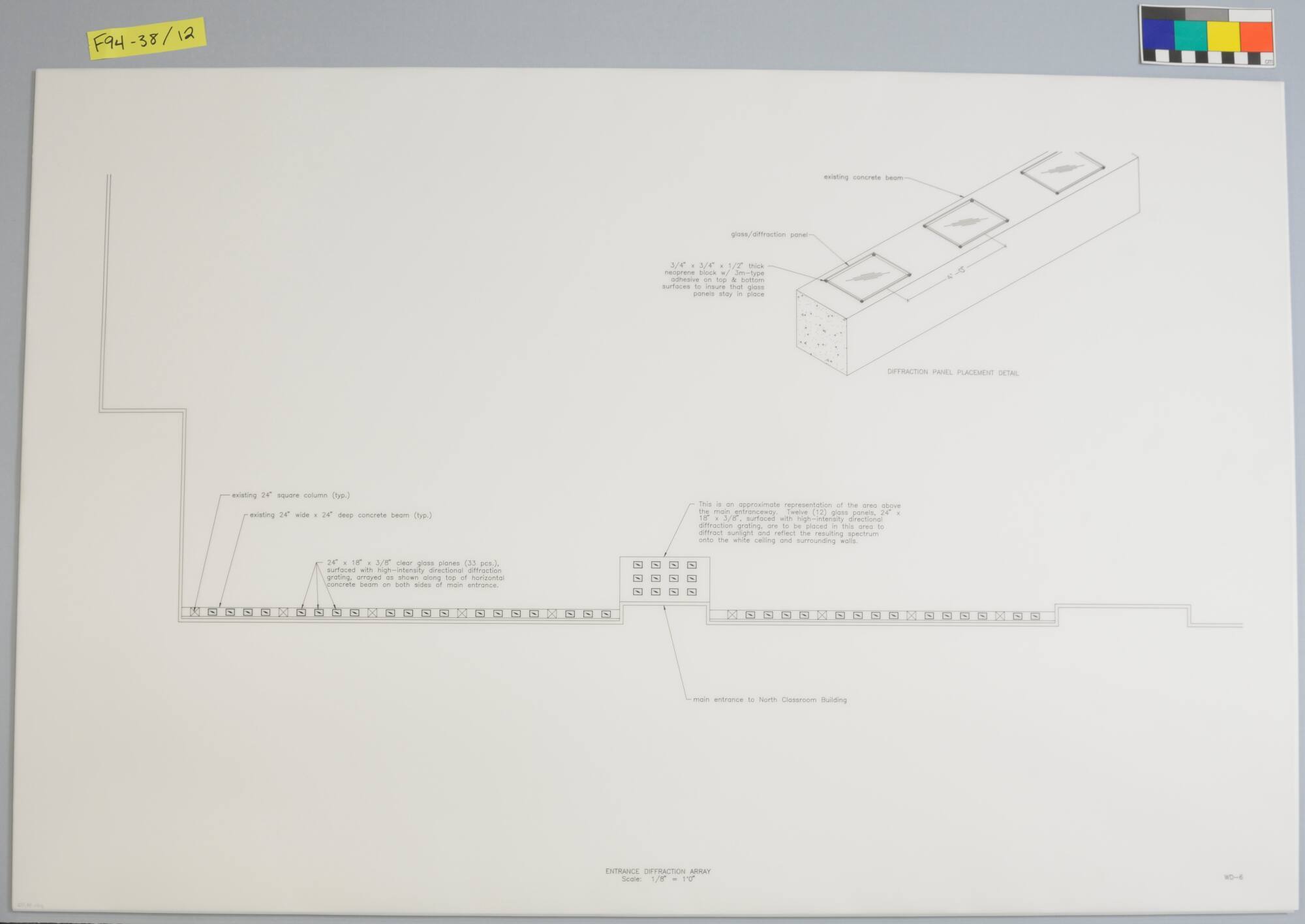 Preliminary Working Drawing, Project: "Light + Time Labyrinth," Auraria Higher Education Center, Denver, Colorado