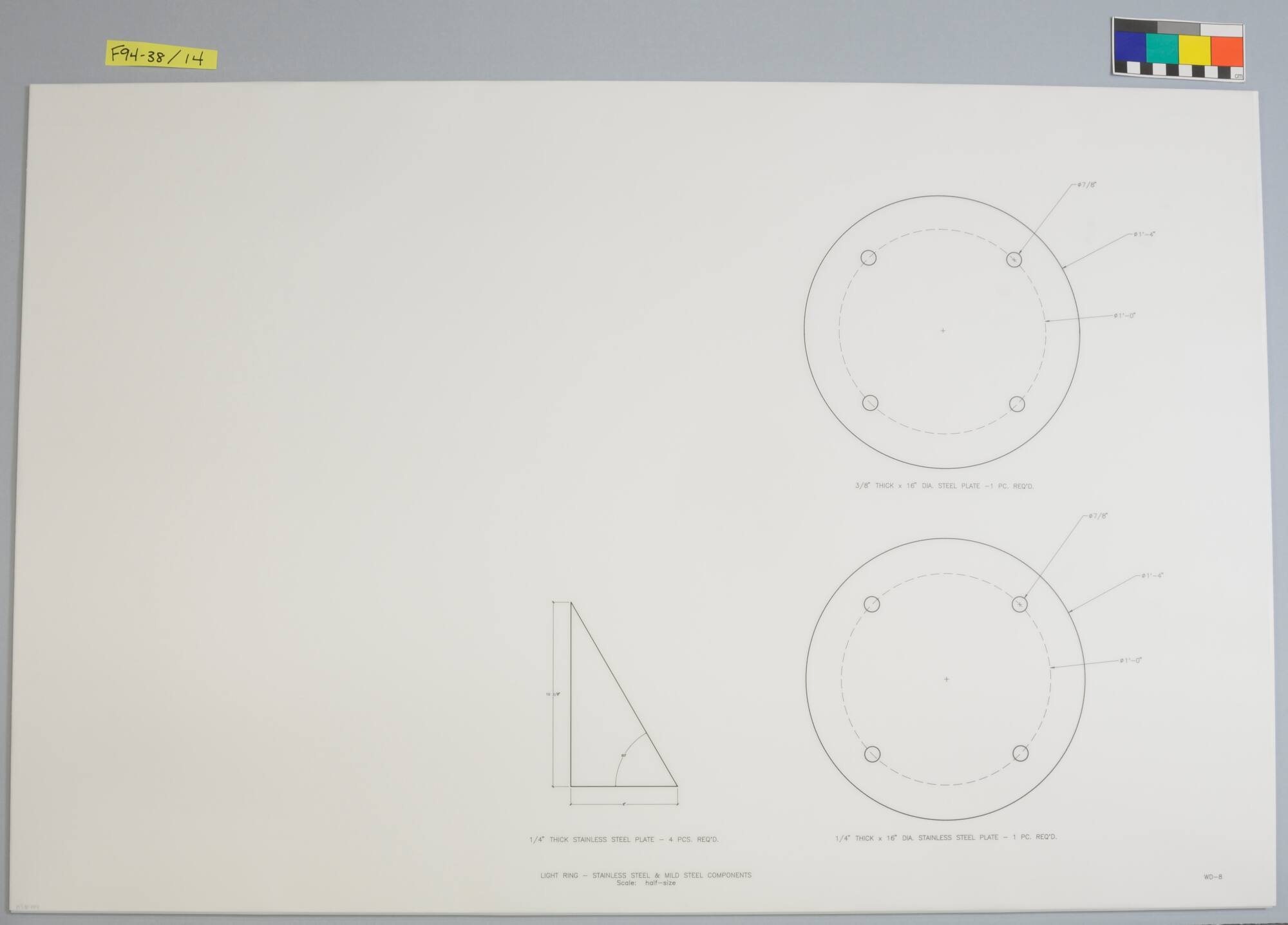 Preliminary Working Drawing, Project: "Light + Time Labyrinth," Auraria Higher Education Center, Denver, Colorado