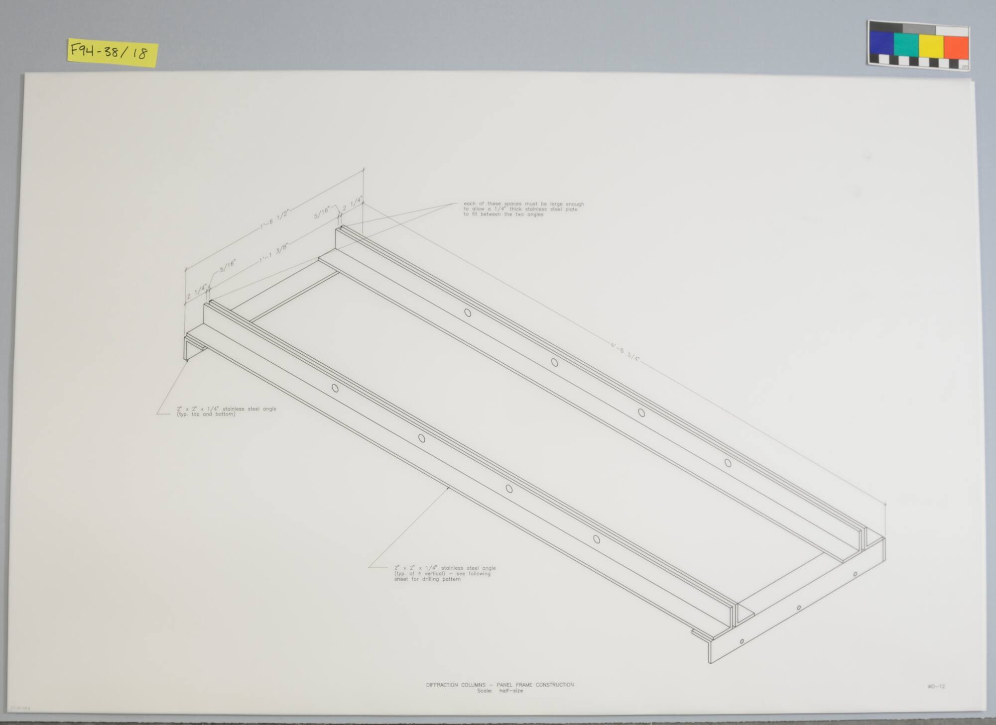 Working Drawing, Project: "Light + Time Labyrinth," Auraria Higher Education Center, Denver, Colorado