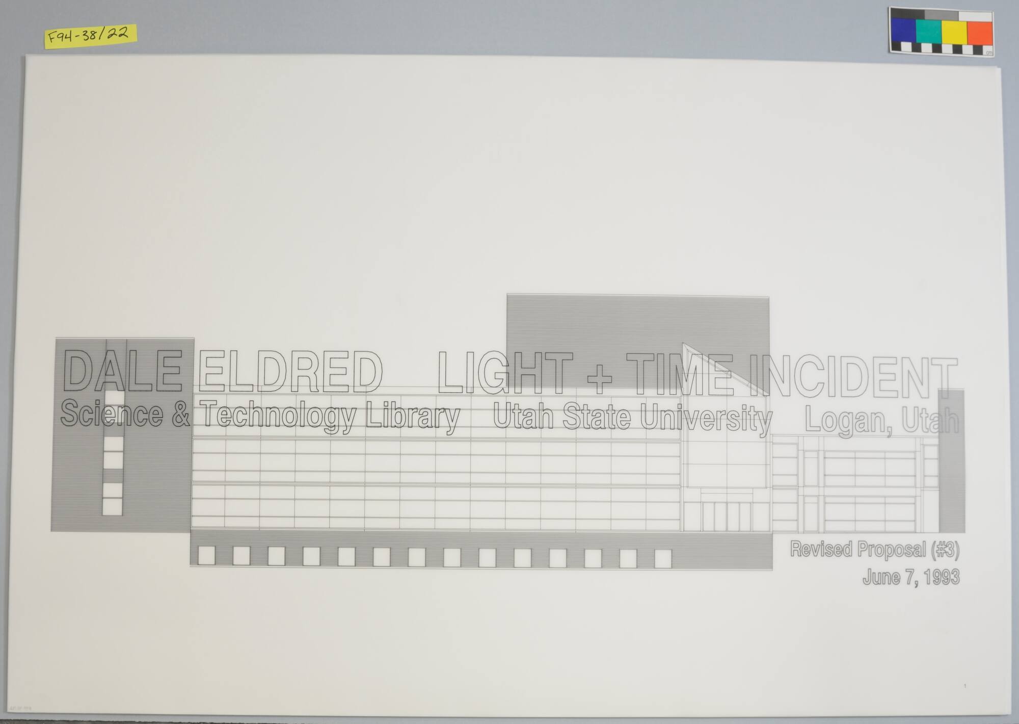 Working Drawing, Project: "Light + Time Labyrinth," Auraria Higher Education Center, Denver, Colorado