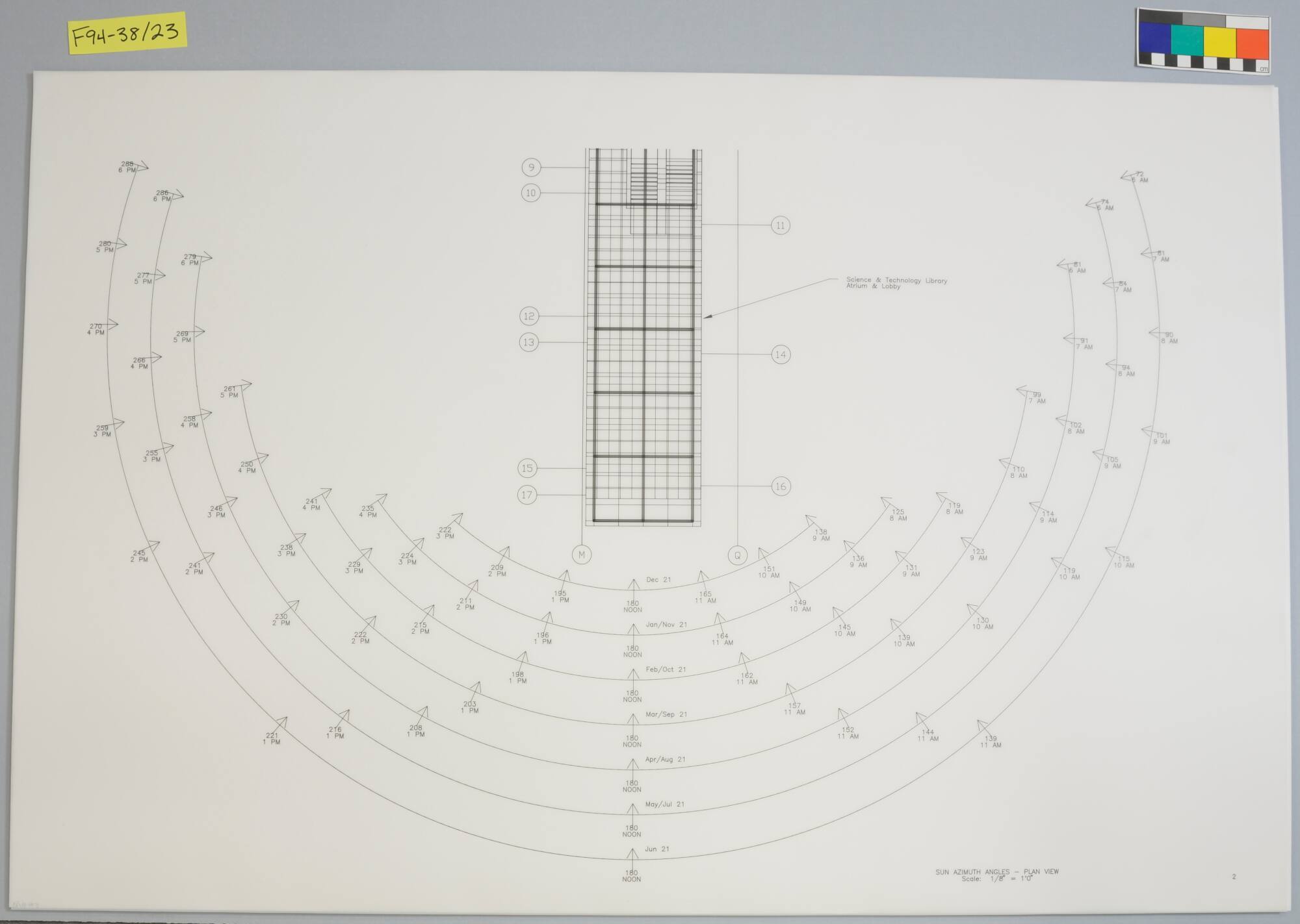 Working Drawing, Project: "Light + Time Labyrinth," Auraria Higher Education Center, Denver, Colorado