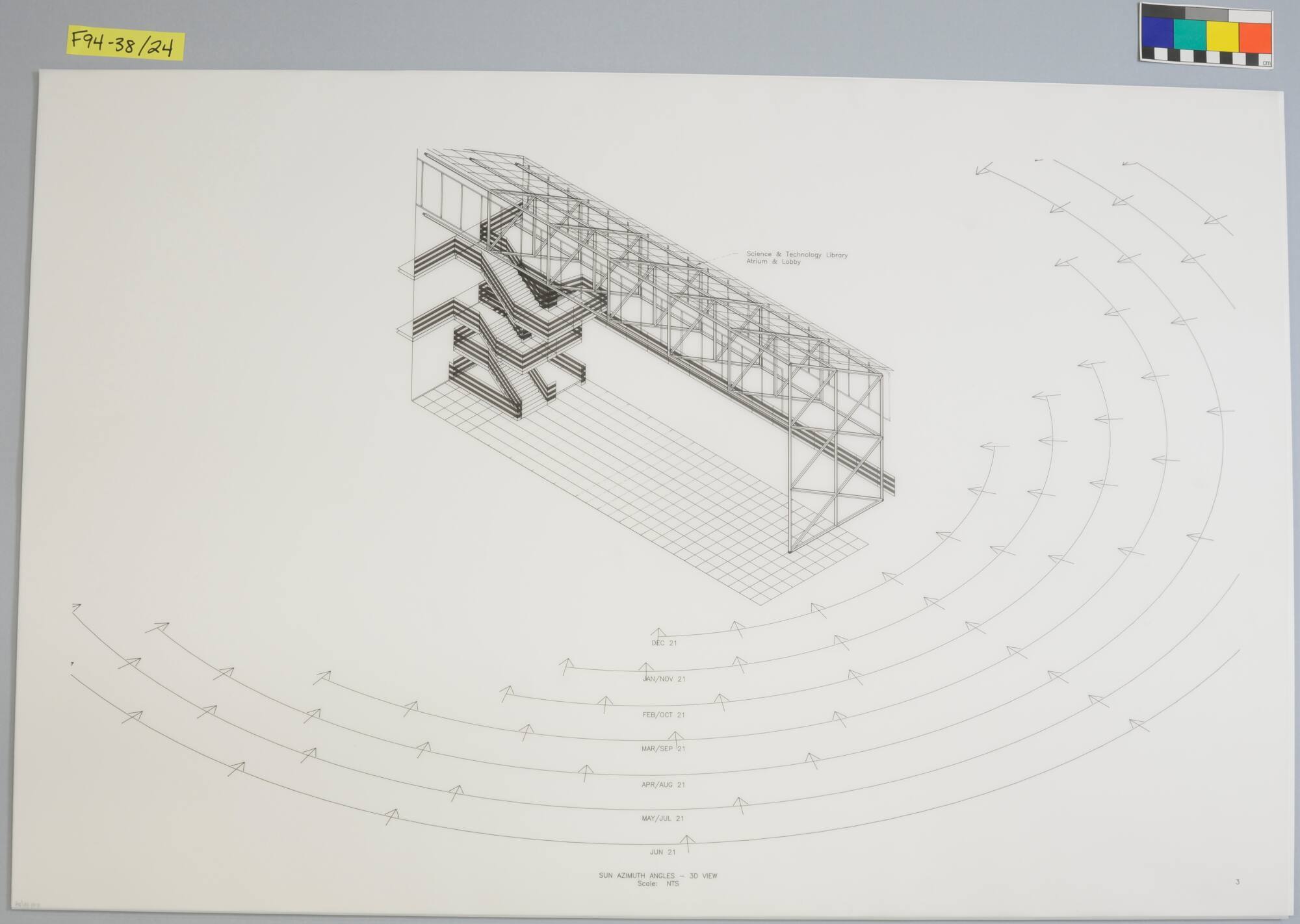 Working Drawing, Project: "Light + Time Labyrinth," Auraria Higher Education Center, Denver, Colorado