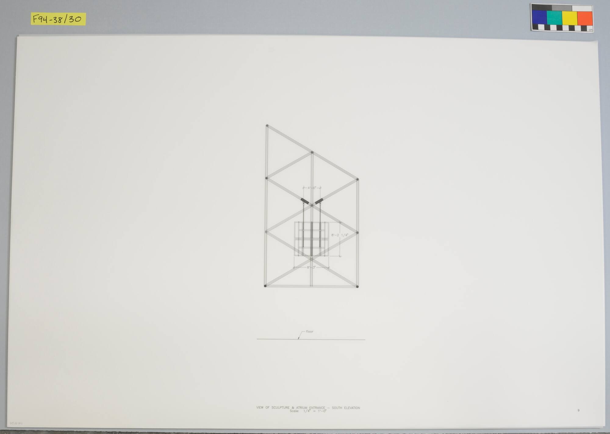 Working Drawing, Project: "Light + Time Labyrinth," Auraria Higher Education Center, Denver, Colorado