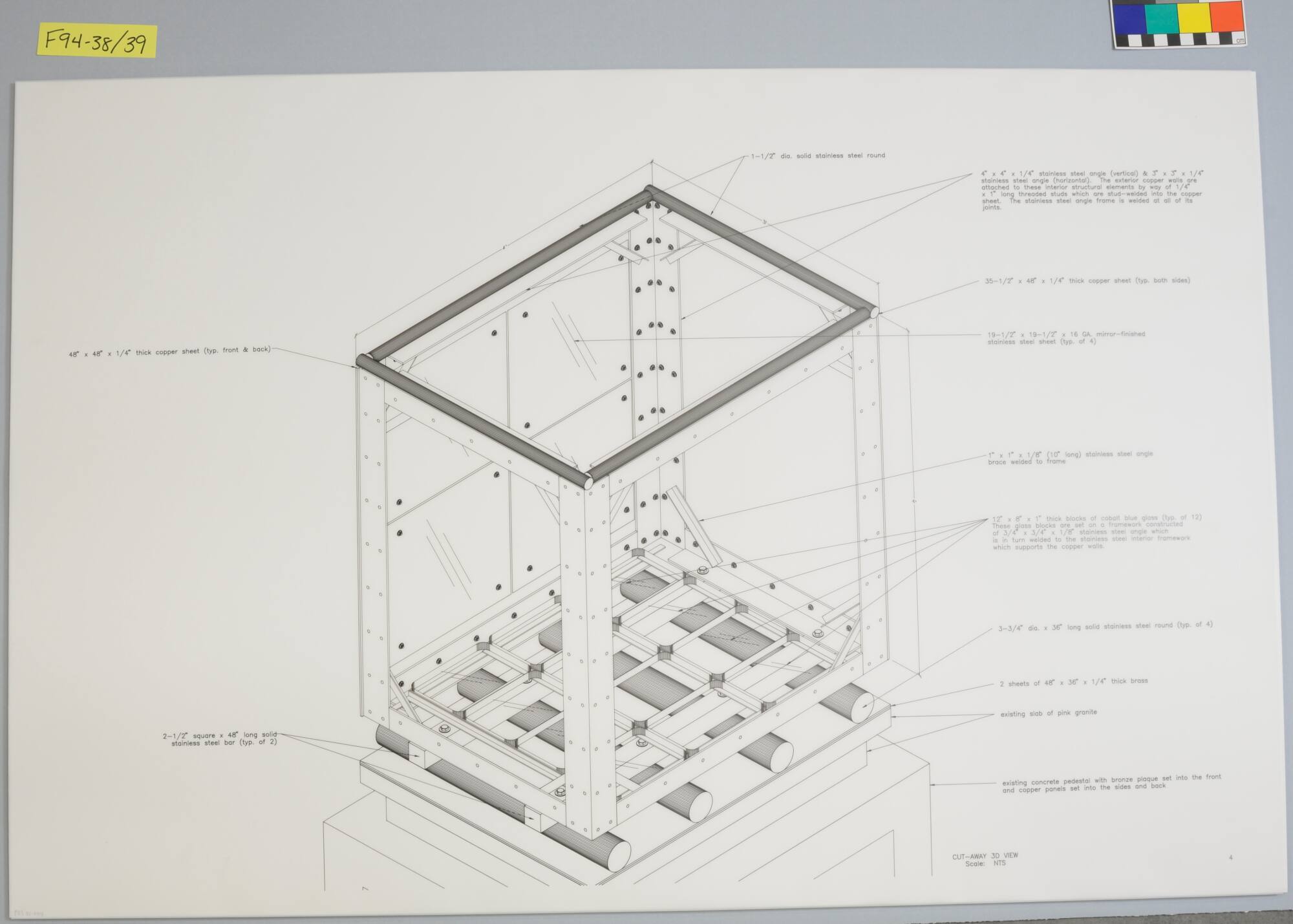 Working Drawing, Project: "Vision Lens," Office of Development, Arizona State University, Tempe, Arizona