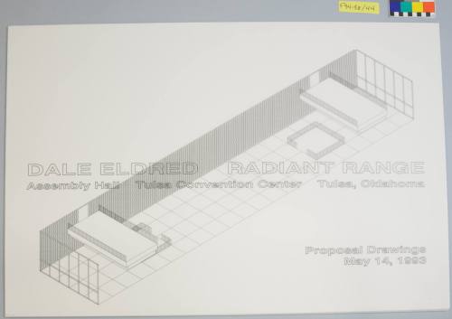 Proposal Drawing, Project: "Radiant Range," Assembly Hall Gallery, Tulsa Convention Center, Tulsa, Oklahoma