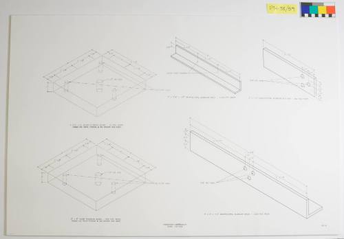 Working Drawing, Project: "Radiant Range," Assembly Hall Gallery, Tulsa Convention Center, Tulsa, Oklahoma