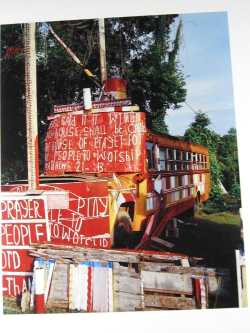 Exterior of the Reverend's Bus/Church, MS