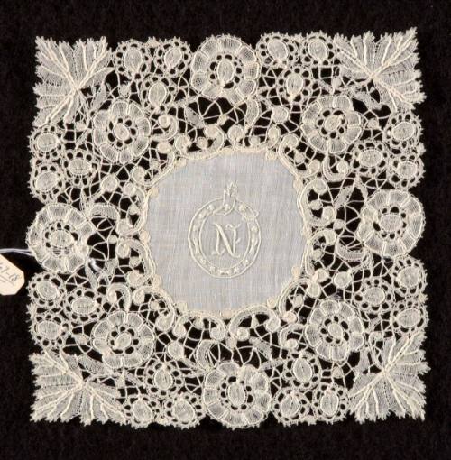 Lace Square with Initial N