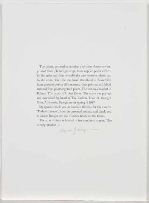 colophon page