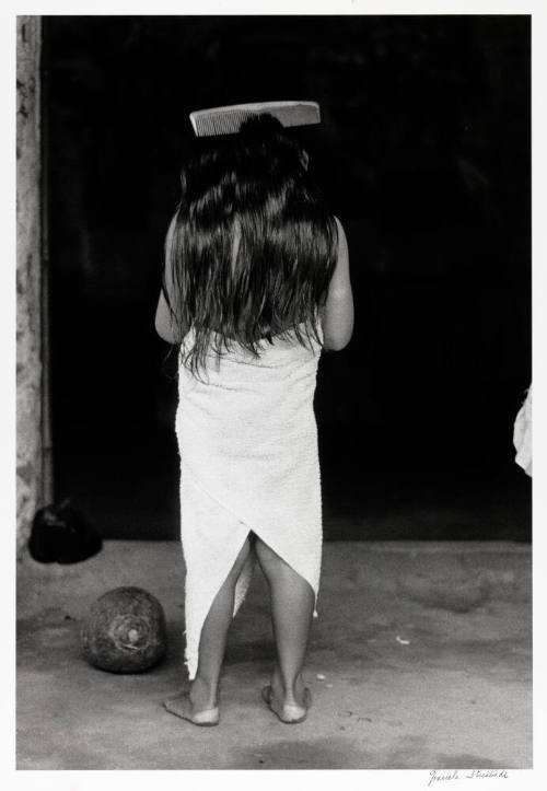 Girl with comb