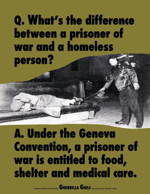 What's the Difference Between a Prisoner of War and a Homeless Person?