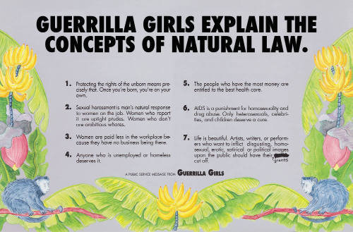 Guerrilla Girls Explain the Concepts of Natural Law