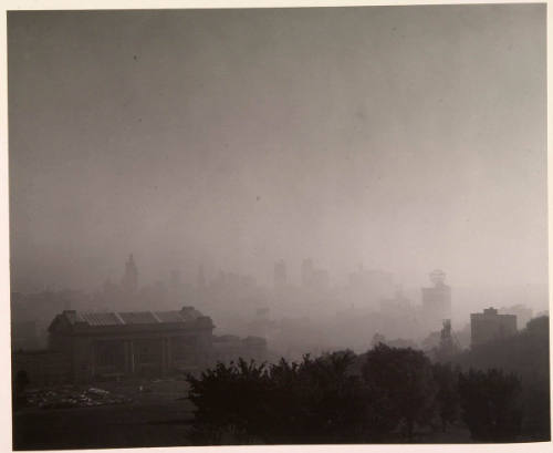 Kansas City Skyline through the Mist