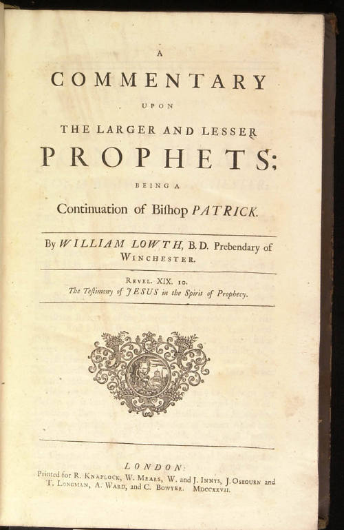 Commentaries Upon the Larger and Lesser Prophets
