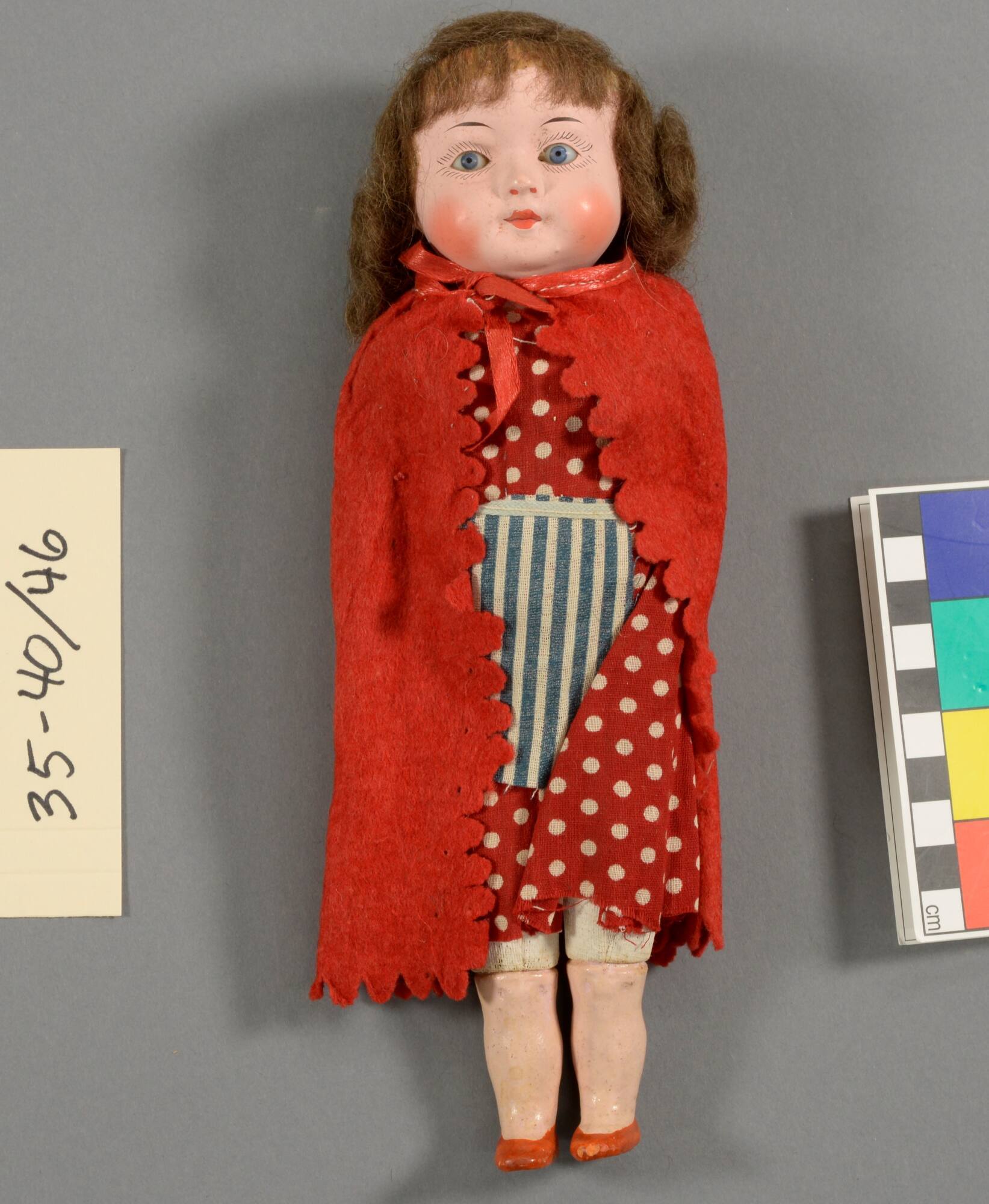 Girl in Red Polka Dot Dress