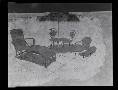Veranda Setup Painting on Wall. Sherman Oaks, California