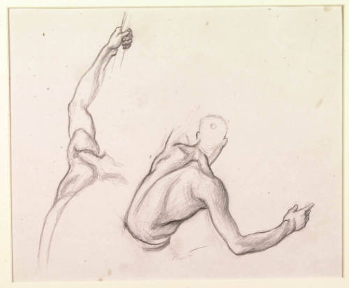 Figure Study for "The Seneca Discover the French"