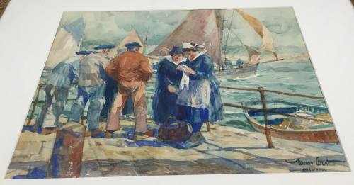 Gossip While Fishing at Concarneau