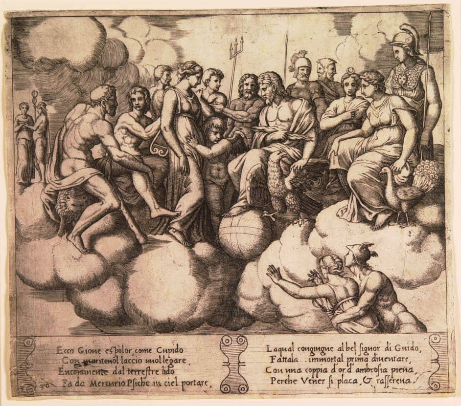Psyche and Cupid Plead Their Cause Before Jupiter and the Counsel of the Gods