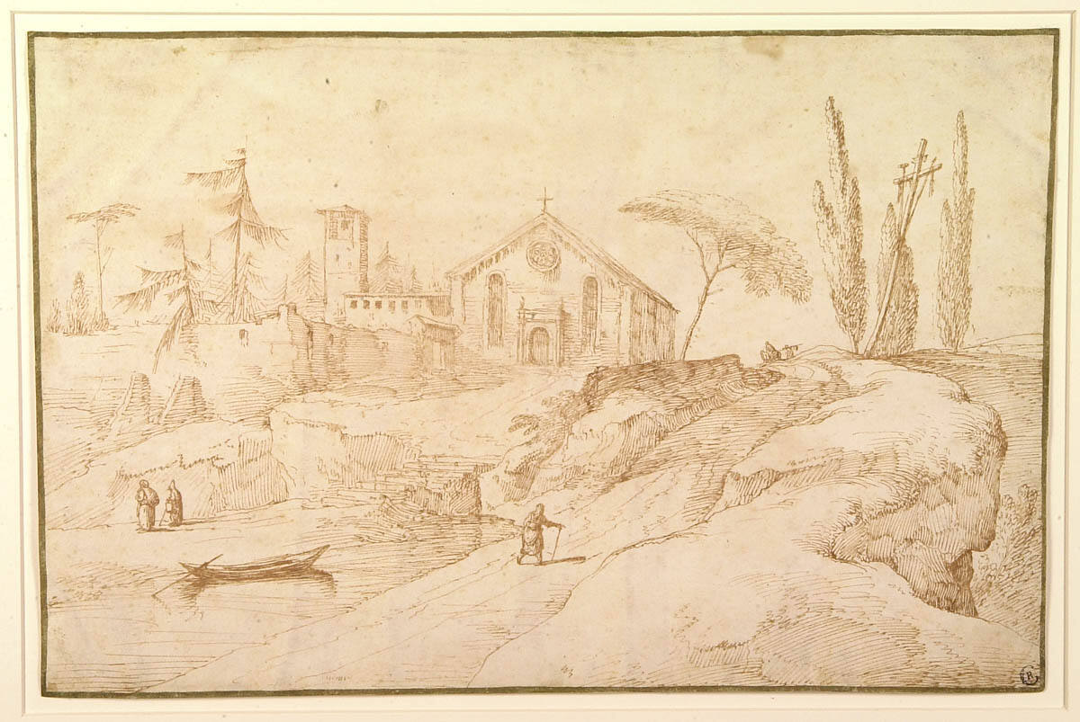 Landscape with Church and Figures