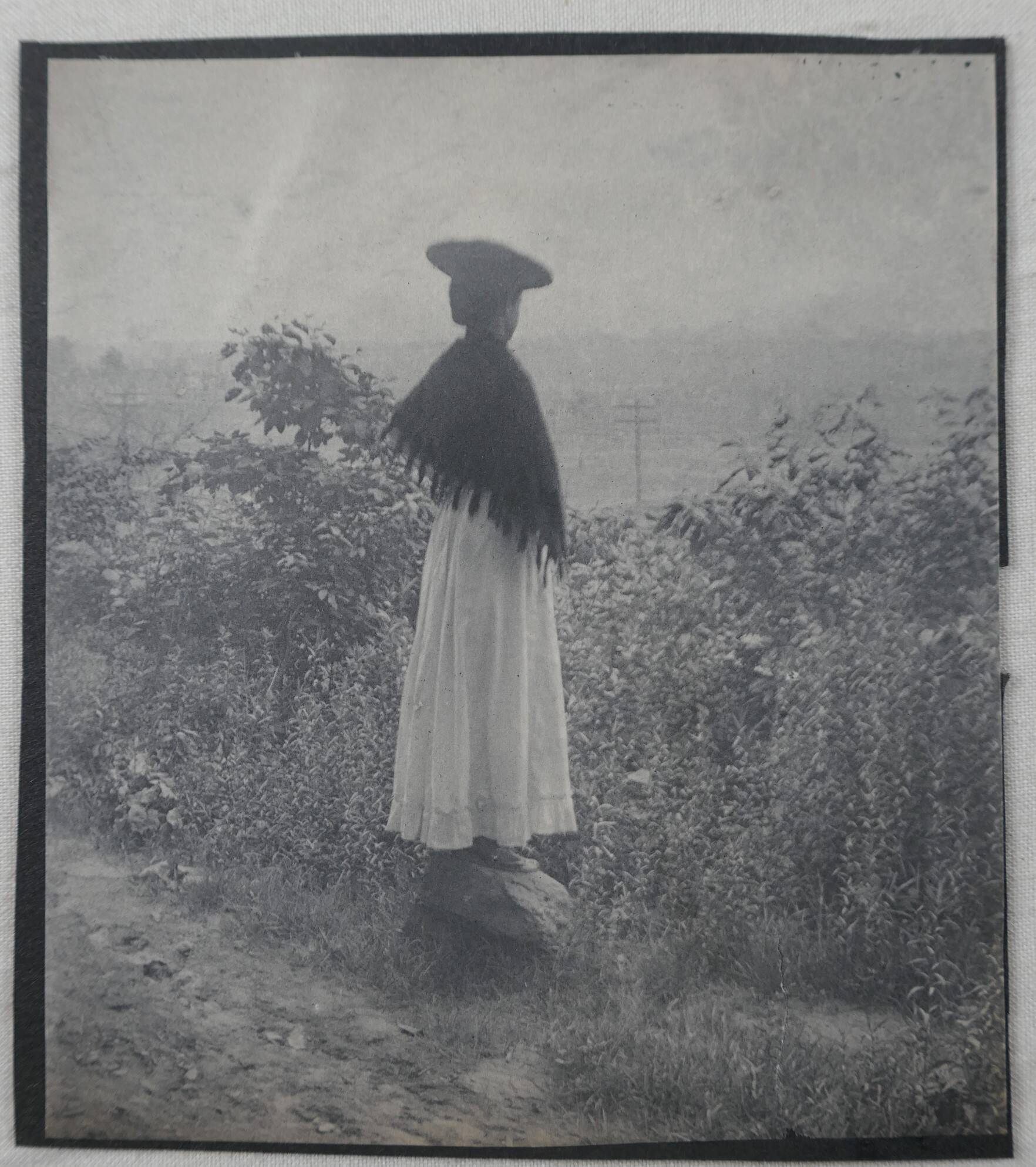 Woman in a shawl