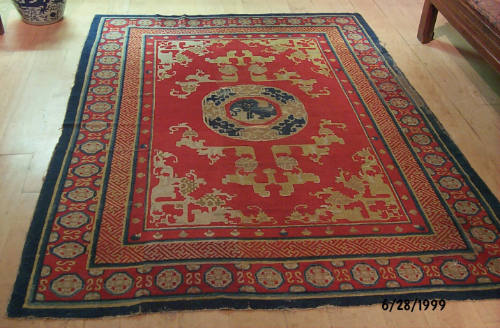 Red Ground Pile Carpet