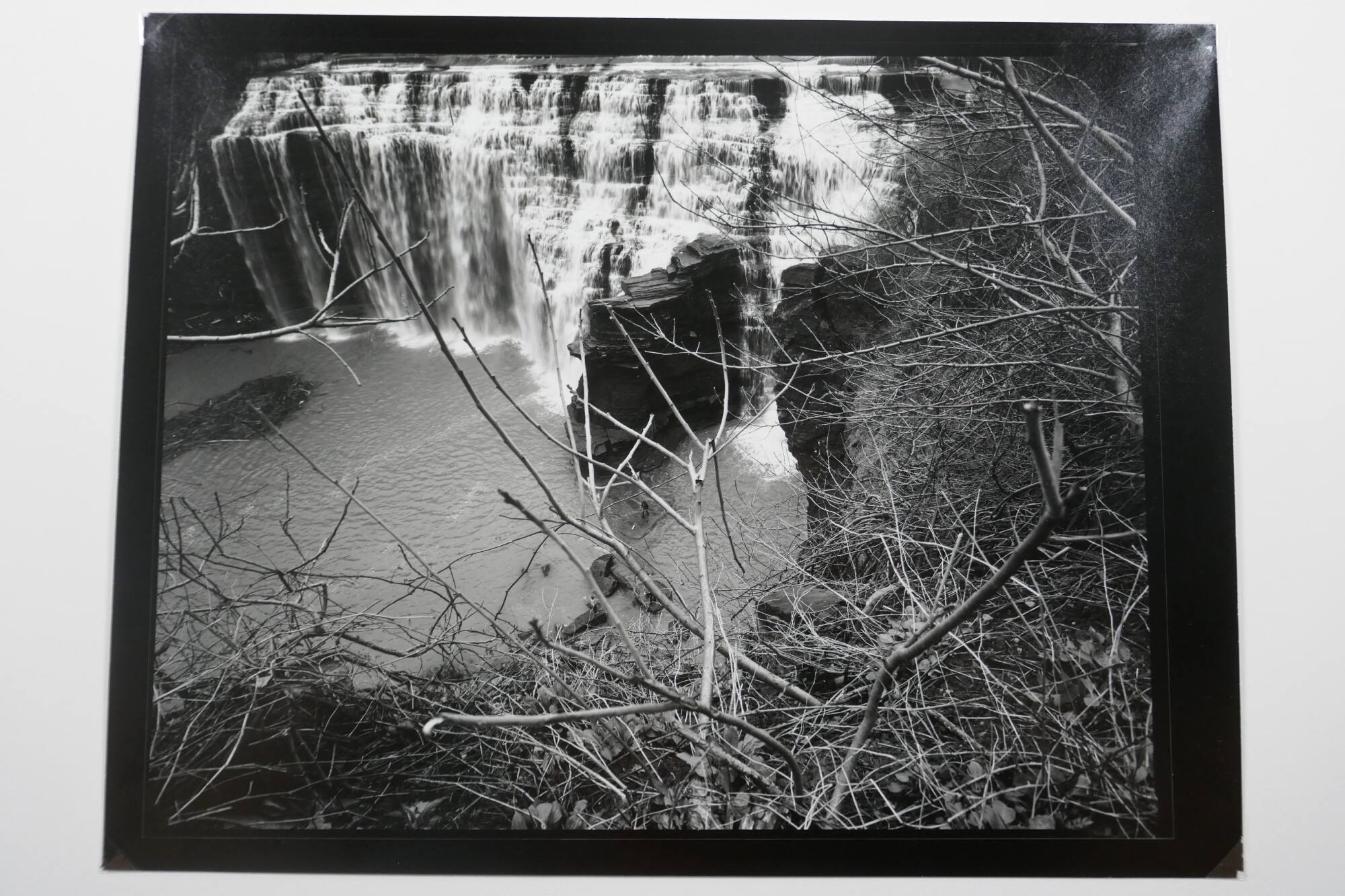 Man, Fish, and Falls, Rochester, New York
